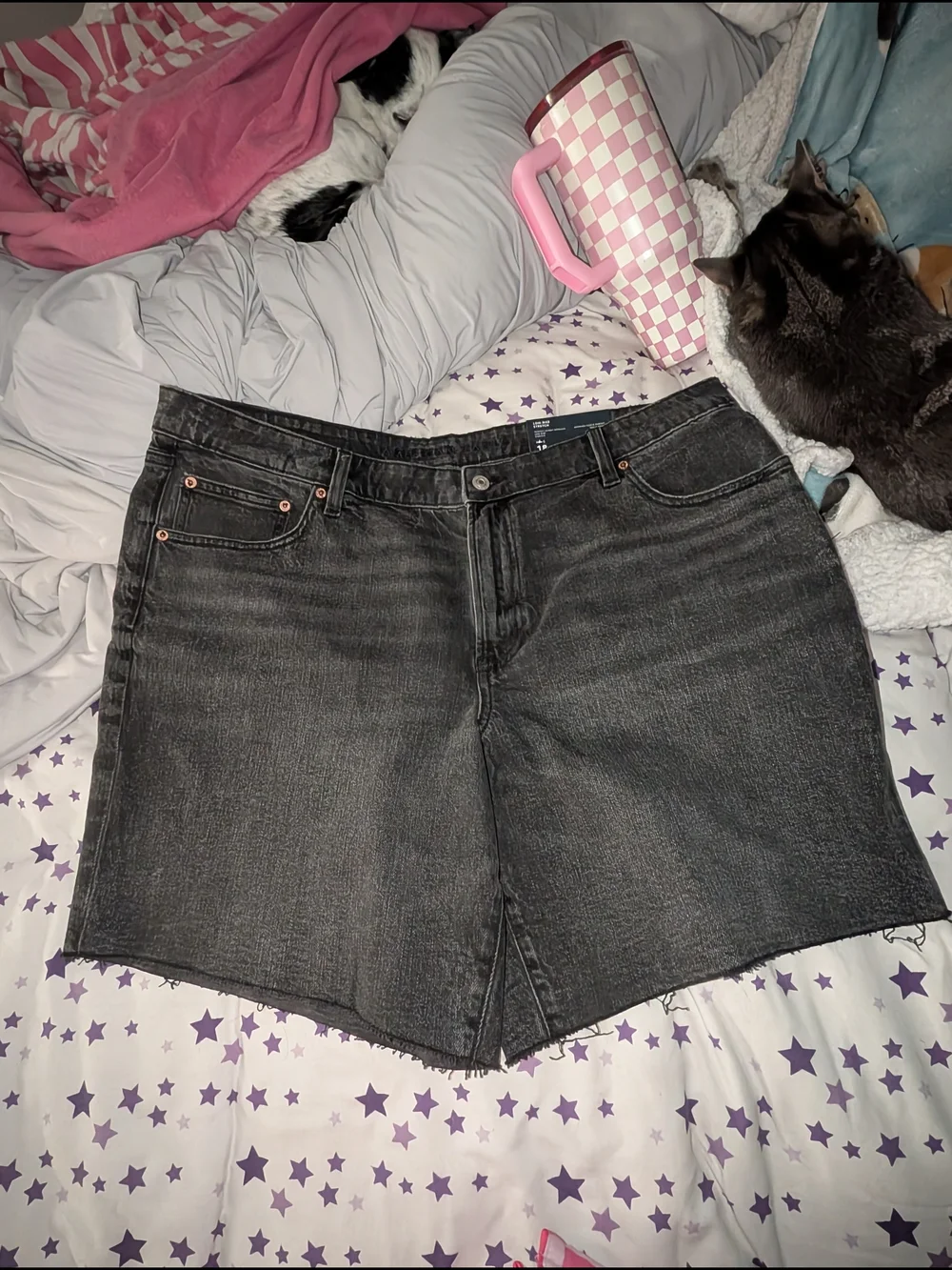 Brand New -American Eagle Outfitters Black Wash Perfect Skinny Bermuda-size 18